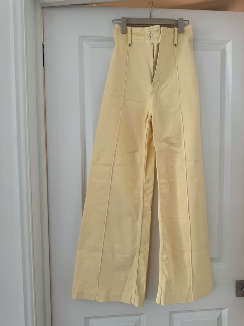 Zara Pale Yellow Pants